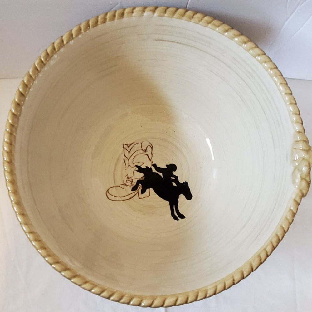 Happy Trails ROPE RIM Bowl - Picture 2 of 16